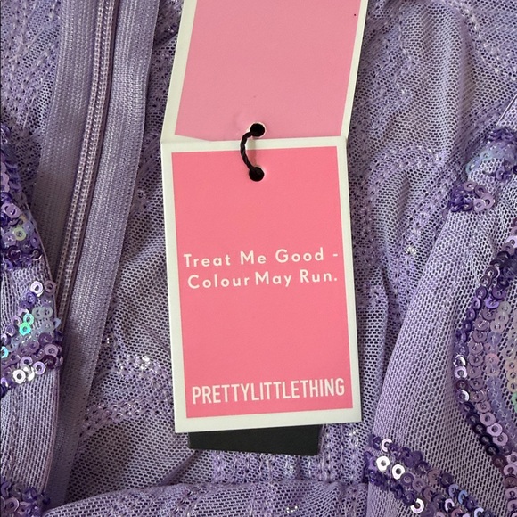 PrettyLittleThing Lavender Sequin Dress - Picture 3 of 10